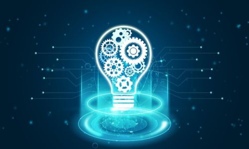 lightbulb with gears in it