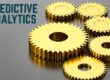 a picture that has predictive analytics written next to a few gears in gold